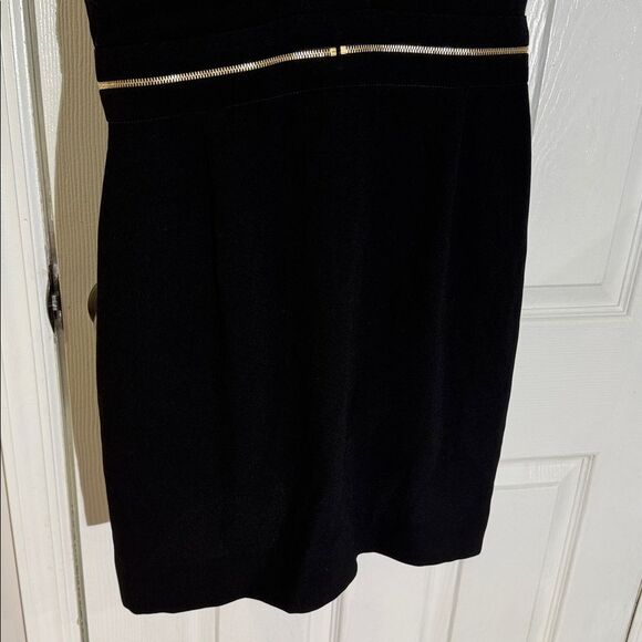 NWT Sandro Paris Roucoule Exposed Zipper Flutter Sleeve Dress size 2 - Picture 13 of 15